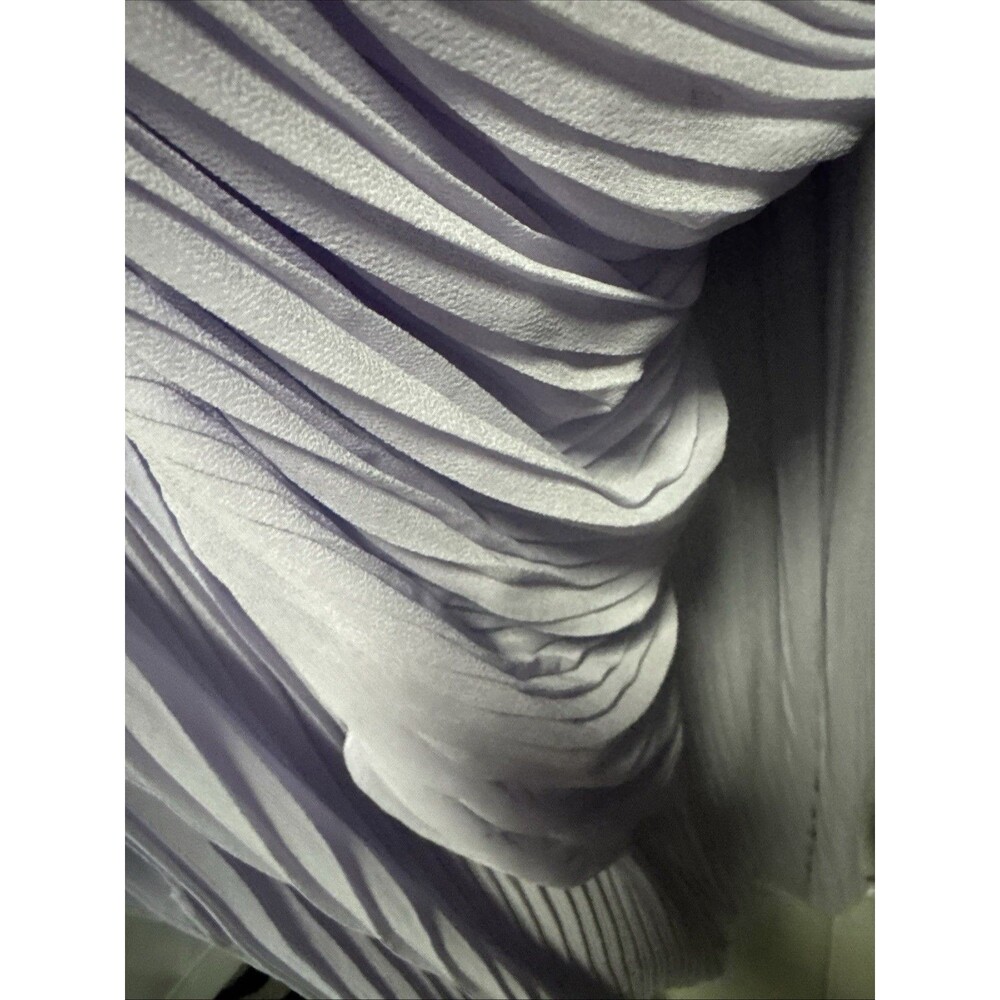 By Timo  Plisse Pleated Women's  Size S  Length  under knee Midi Dress Lilac NWT - Picture 10 of 13
